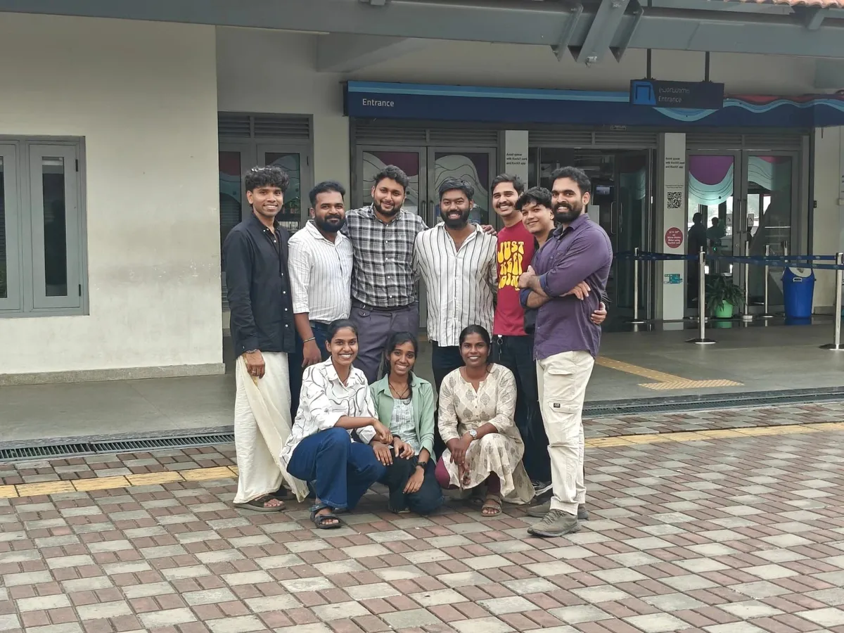 The Bigdates.ai team at the Kochi Water Metro Highcourt terminal